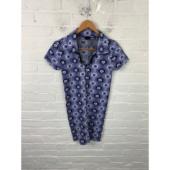 Urban Outfitters Women's Floral Full Zip Collared Romper Cap Sleeve Size Large - Picture 5 of 8